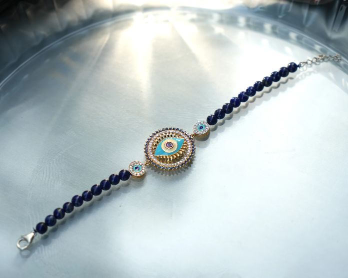 silver Evil Eye bracelet