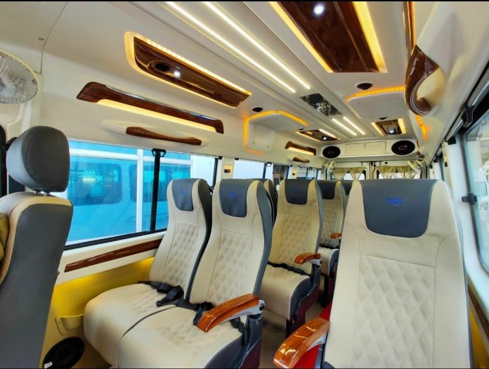 tempo traveller seating