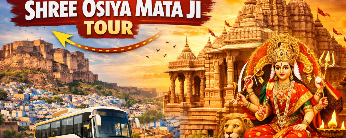 Devotees visiting Osian Mata Temple on a tour from Jodhpur